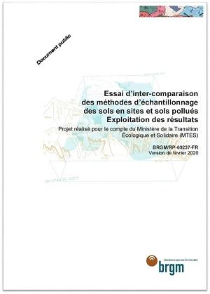 Couverture du rapport Essai d’inter-comparaison des méthodes d’échantillonnage des sols en sites et sols pollués - Exploitation des résultats