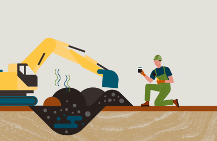 Image extraite du film d'animation "Découverte fortuite de pollutions"