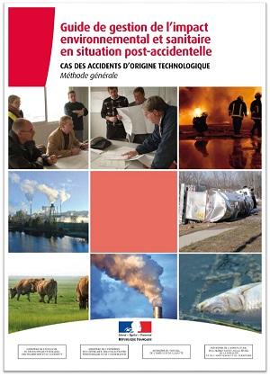 Couverture du Guide de gestion de l'impact environnemental et sanitaire en situation post-accidentelle