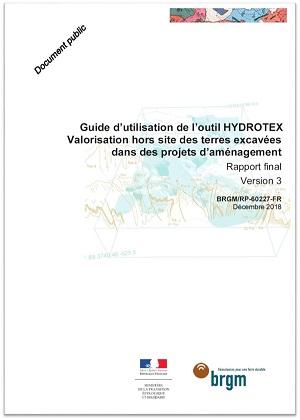 Couverture du Guide d’utilisation de l’outil HYDROTEX. Réutilisation des terres excavées en techniques routières et dans des projets d’aménagement