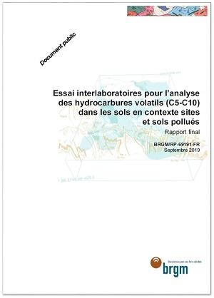 Couverture du rapport Essai interlaboratoires pour l’analyse des hydrocarbures volatils (C5-C10) dans les sols en contexte sites et sols pollués