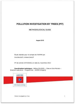 Couverture du guide Pollution Investigation by trees (PIT)