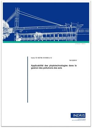 Couverture du rapport Applicabilité des phytotechnologies dans la gestion des pollutions de sol