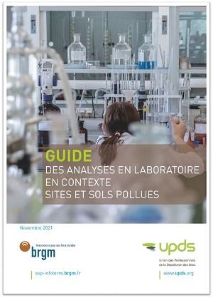 Couverture du Guide des analyses en laboratoire en contexte Sites et Sols Pollués