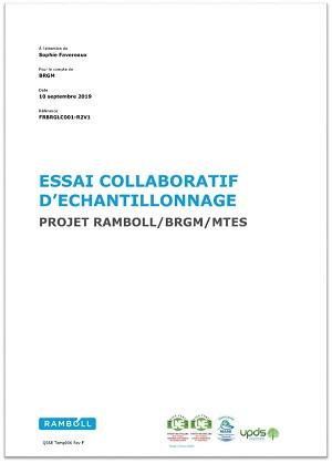 Couverture du rapport Essai collaboratif d’échantillonnage - Projet RAMBOLL/BRGM/MTES