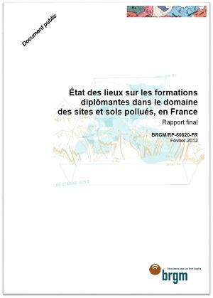 Couverture du rapport État des lieux, en France, sur les formations diplômantes relatives à la gestion des sites et sols pollués