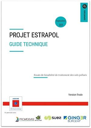 Page de couverture du rapport Projet ESTRAPOL - Essais de faisabilité de traitement de sols pollués