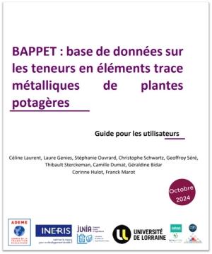 Couverture du Guide pour les utilisateurs - BAPPET