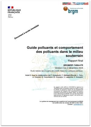 Image de la couverture du rapport BRGM RP-74064-FR